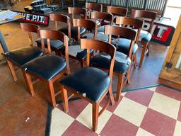 Lot of 12 Restaurant Chairs, Cushions have some rips, tears or spots. All 12 for One Price