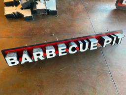 Barbecue Pit Sign - Approx. 8ft