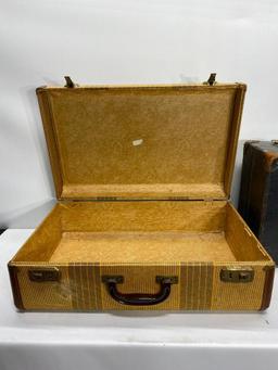 Two Vintage Luggage Totes