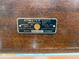 Atwater Kent Model 30 & Atwater Kent (Metal) and Asbestos Type Fiber Horn