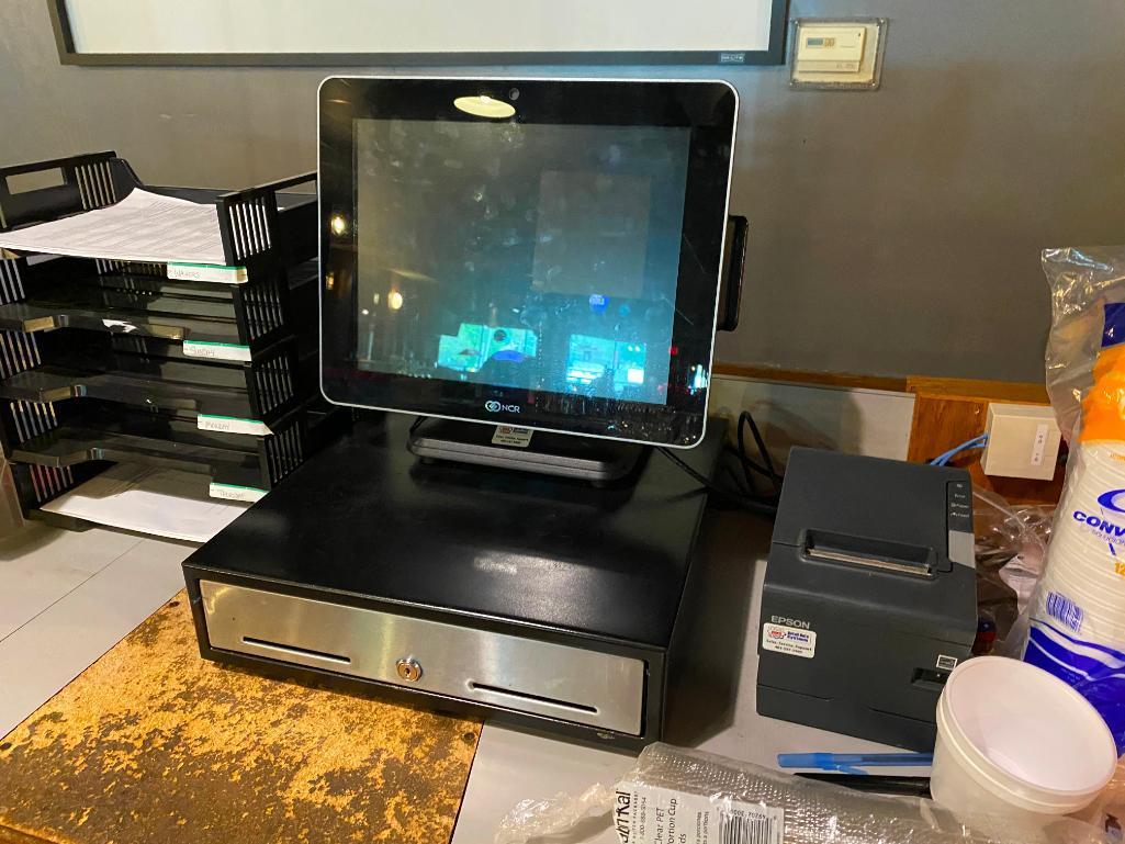 NCR POS Model #: 77761-3000-8800 / 3 Cash Drawers, 4 Monitors, 4 EPSON Receipt Printers Model