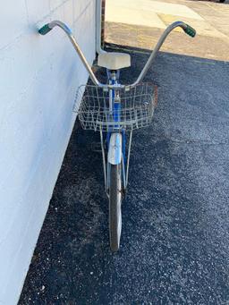 Vintage Girls Bicycle with Basket