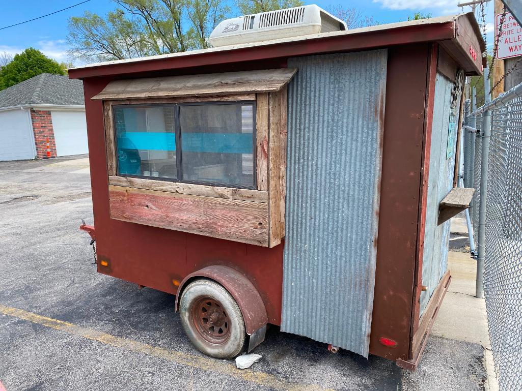 Concession Trailer, Originally a Dippin' Dots Trailer, Repainted in Rustic Hillbilly Theme and Style
