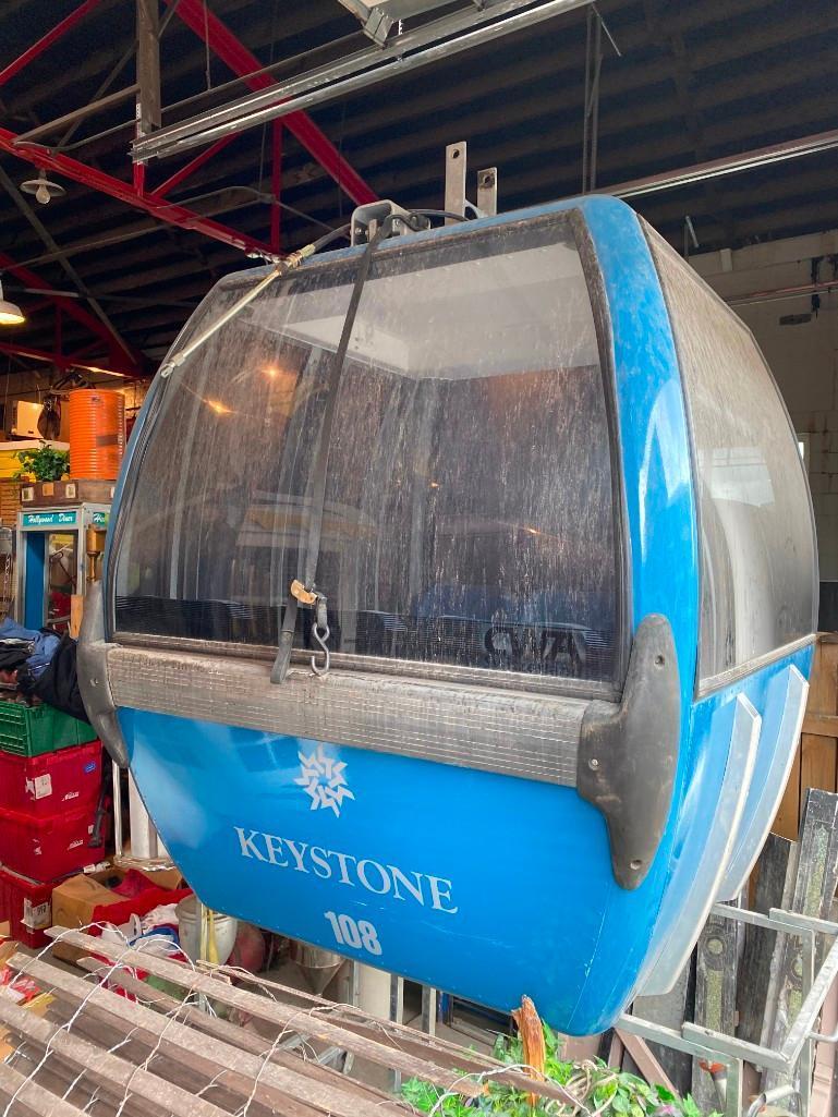 Original Keystone Ranch Colorado Gondola Ski Gondola, 6 Seats, Pneumatic Doors 66in x 63in x 72in H