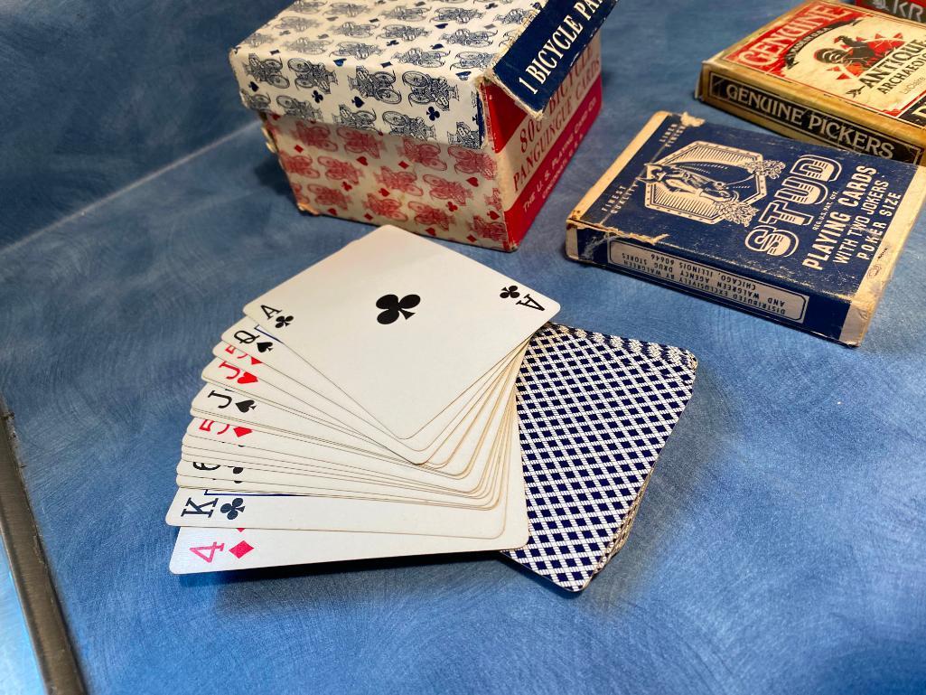 Vintage and Modern Playing Cards, 808 Biycle Panguingue Cards, Other Decks