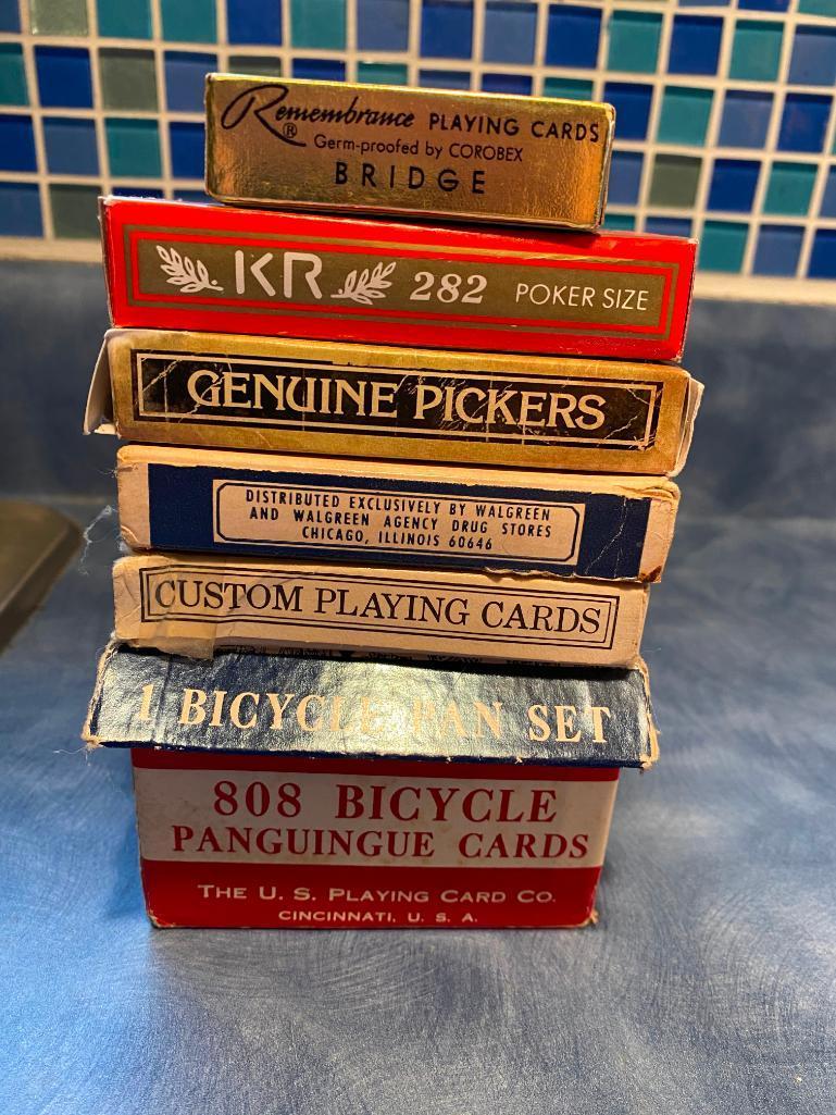 Vintage and Modern Playing Cards, 808 Biycle Panguingue Cards, Other Decks