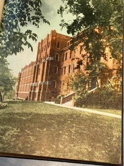 1935 Creighton University Yearbook w/ Beautiful Embossed Bluejay and Writing