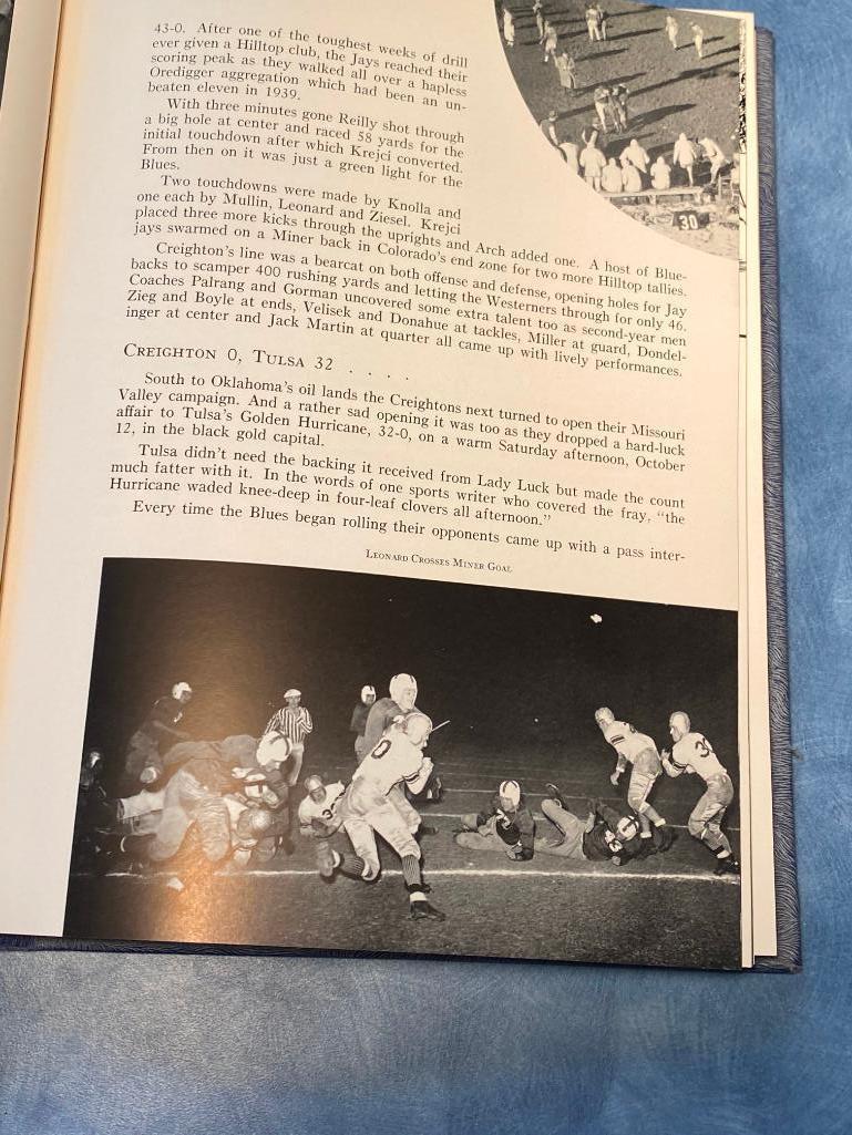 1941 Creighton University Yearbook w/ Beautiful Embossed Bluejay and Writing