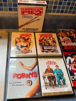 DVD's - 8 Comedys - Old School, Vacation, Chappelle, Porkys, American Pie