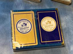 Vintage Double Decks of Playing Cards, NOS Nebraska Centennial, Omaha Tangier