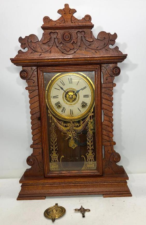 Oak Parlor Seth Thomas Clock 23.5"x13.5"