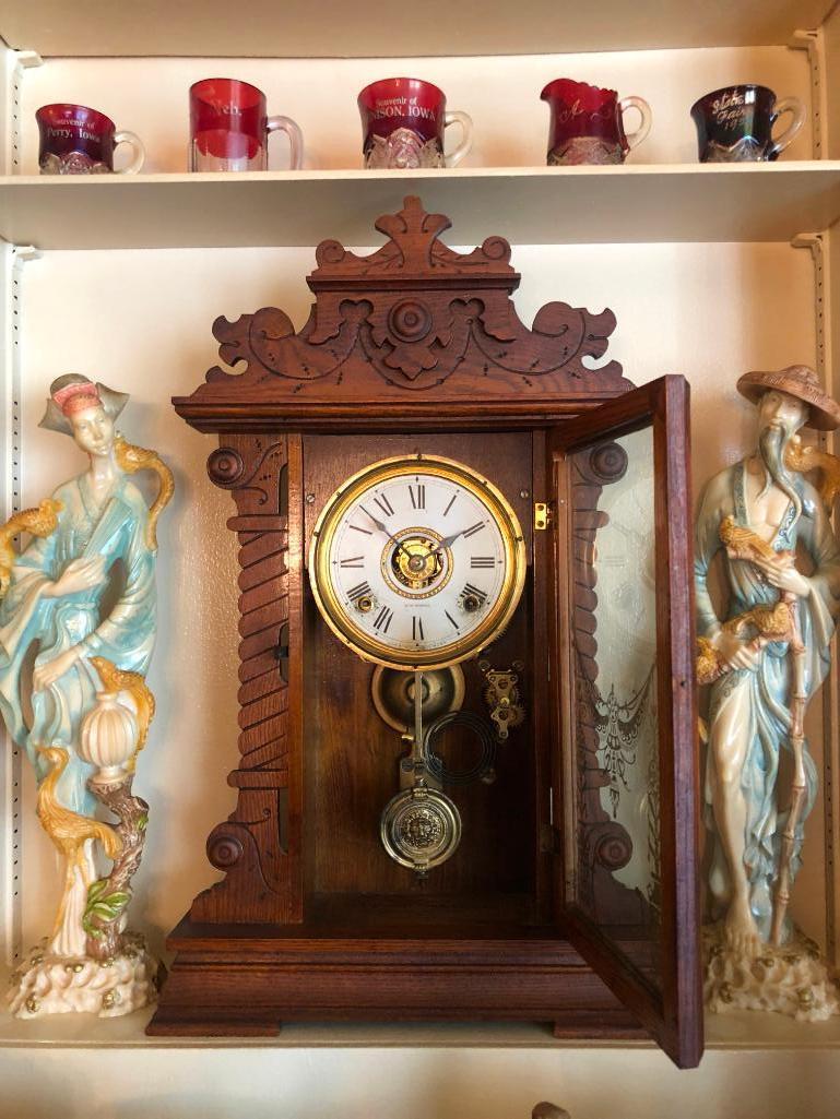 Oak Parlor Seth Thomas Clock 23.5"x13.5"