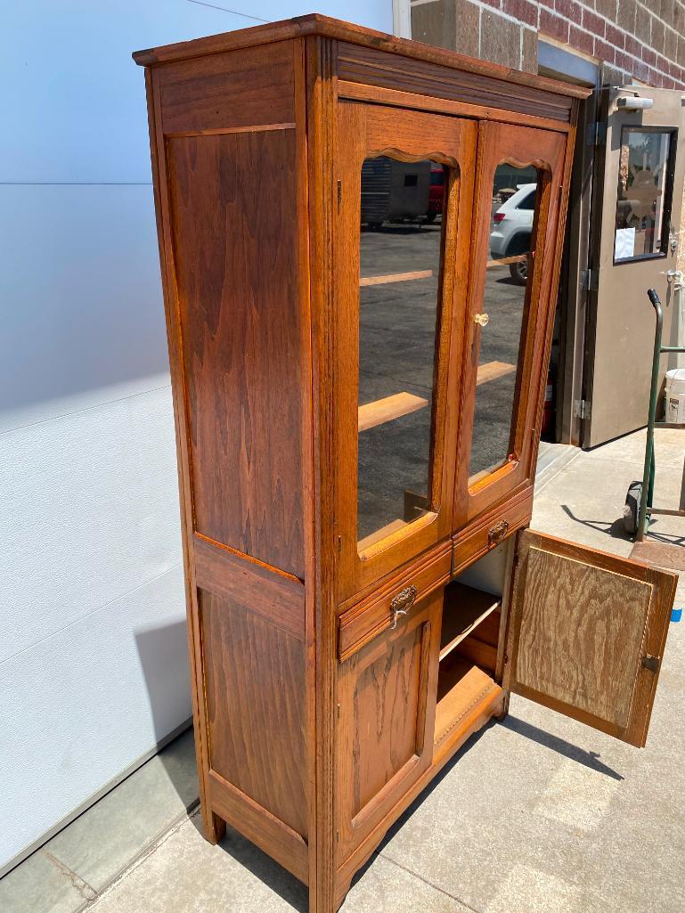 Oak Pantry Cupboard 72"x38"