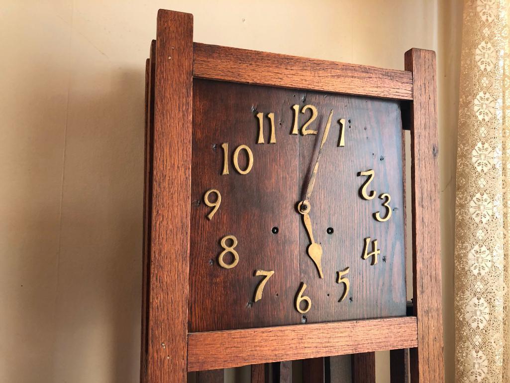 Messon Oak 1800's Grand Father Clock