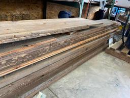 Pine Barnwood Planks, 17 Planks of 2x12's and 1x12's - most over 16ft Long, One Price for Pile