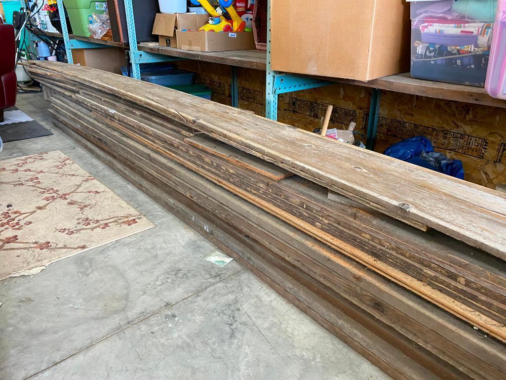 Pine Barnwood Planks, 17 Planks of 2x12's and 1x12's - most over 16ft Long, One Price for Pile