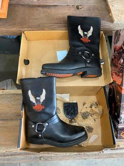 Harley-Davidson Toys, Harley Boots (One Heel Fell Off, Size 8 M