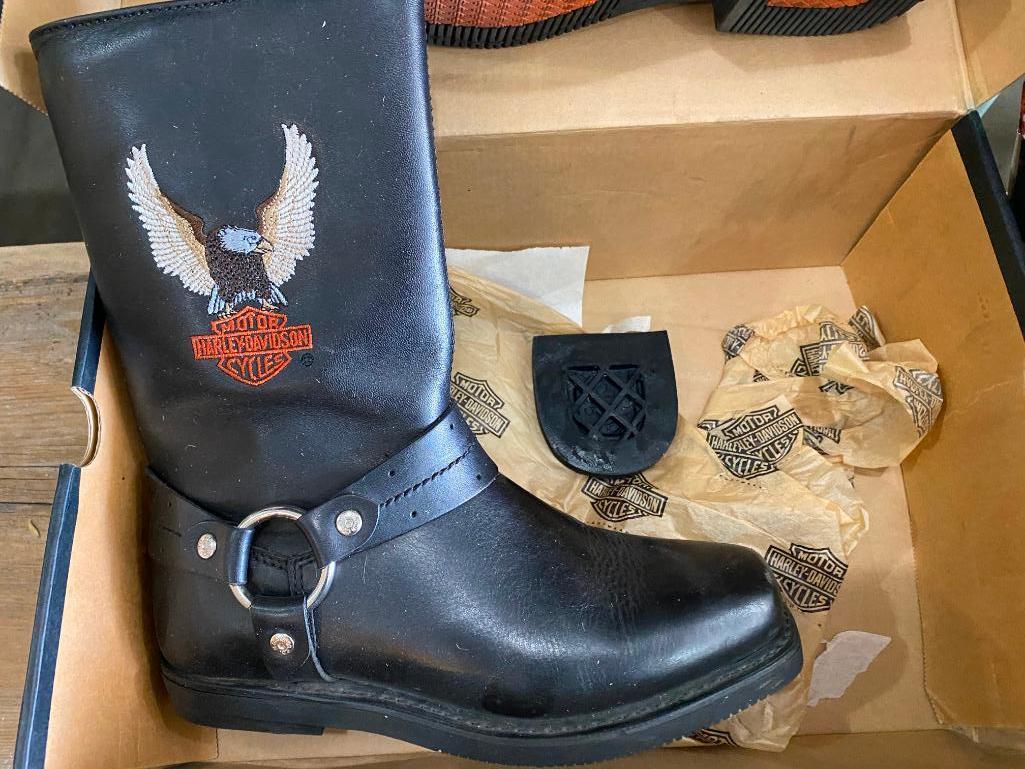 Harley-Davidson Toys, Harley Boots (One Heel Fell Off, Size 8 M