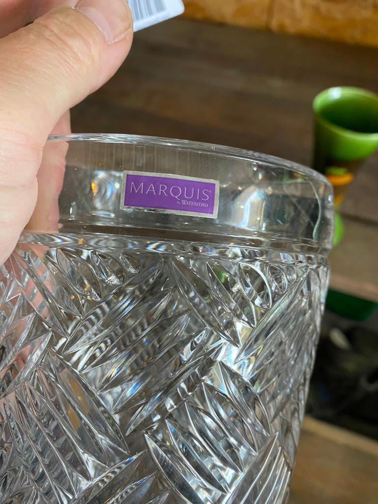 Marquis Waterford Vase, Bowl, Lead Crystal, Royal Haeger Vase