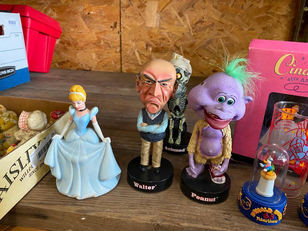 Large Selection of Cherished Teddy's, Jeff Dunham Bobbleheads, Some Disney Thimbles