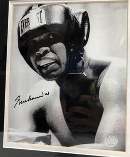 Muhammad Ali Signed Photograph Framed and Matted Under Glass, 14" X 18", Signed C.O.A