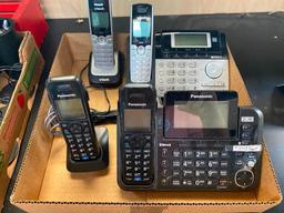 Lot of 2 Phone Systems 1 Panasonic System and 1 vtech System