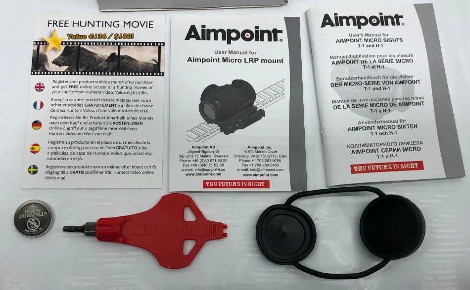 Aimpoint AB 200158 AP Micro H-1 2 MOA LRP/Sp. 39mm W39022144 Optic Sight