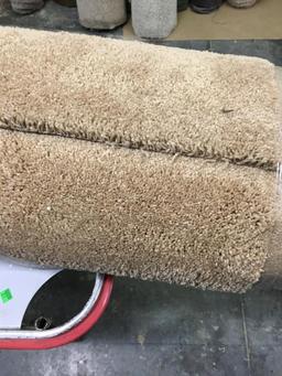 New Carpet Remnant Roll: 12ft x 13ft Tan