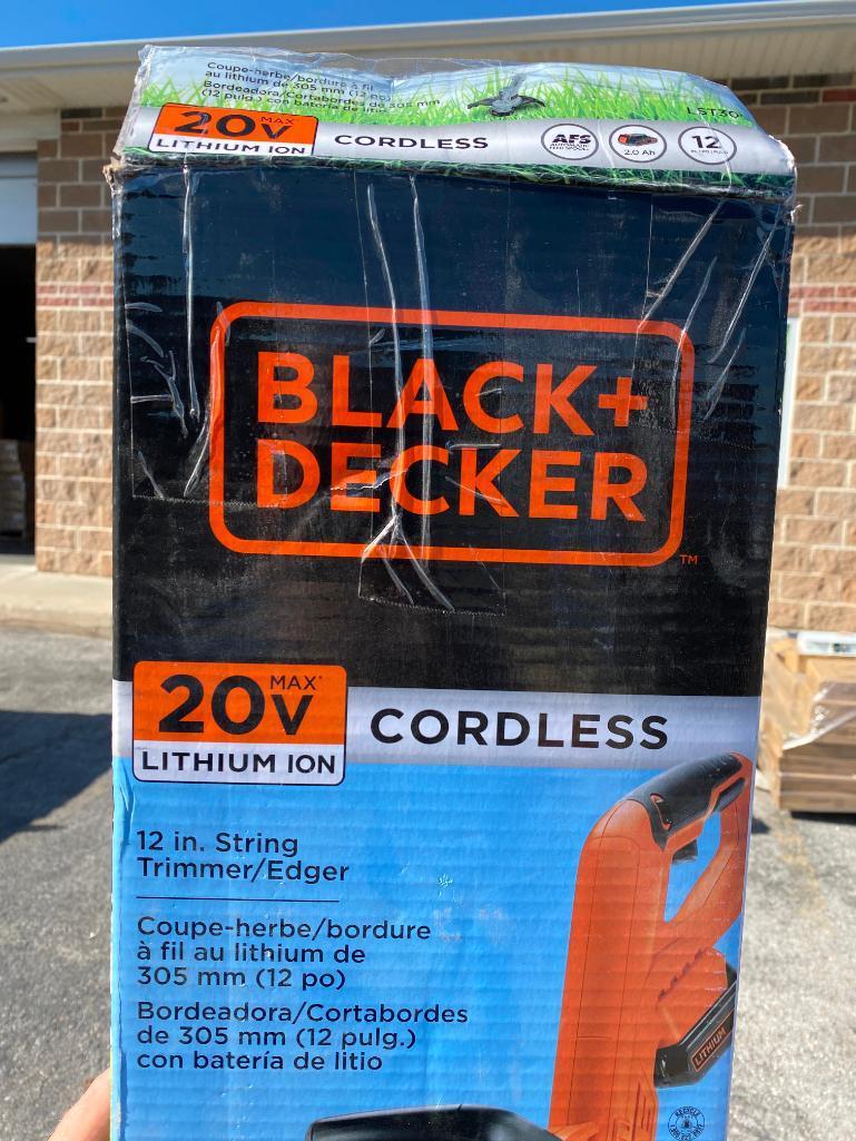 Black and Decker 20v Cordless 12" String Grass Trimmer