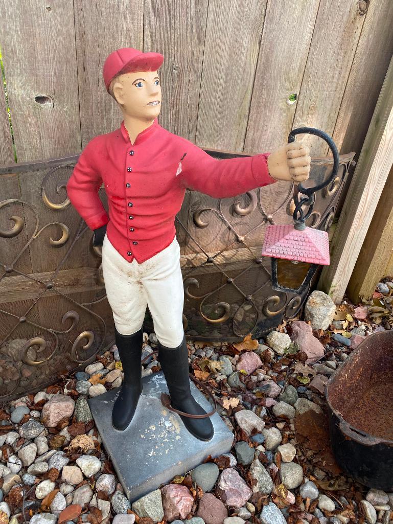 Lawn Jockey - 43" Tall - Signed Circa 1954