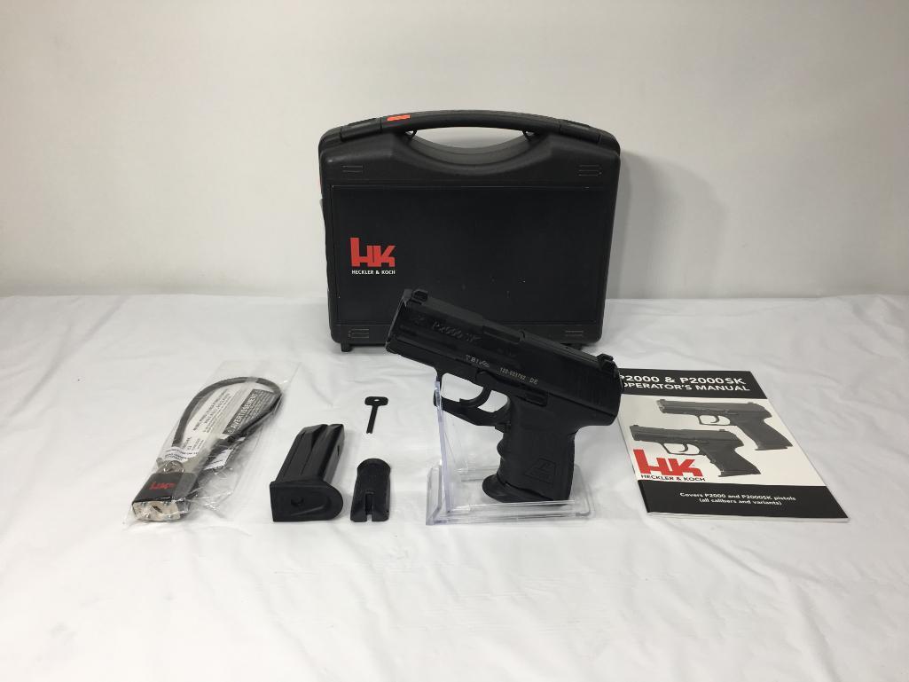 Heckler & Koch Pistol PI, P2000SK-V2 40S Sub-Compact S&W, LEM 2-9 RD Mags HKI-Columbus GA