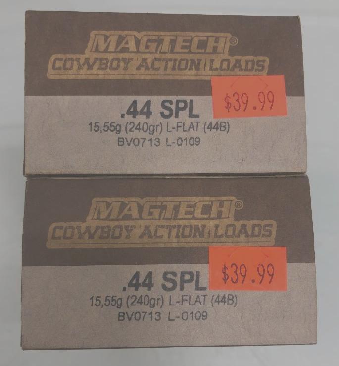 100 Rounds MagTech Cowboy Action .44 Special 240 gr L Flat