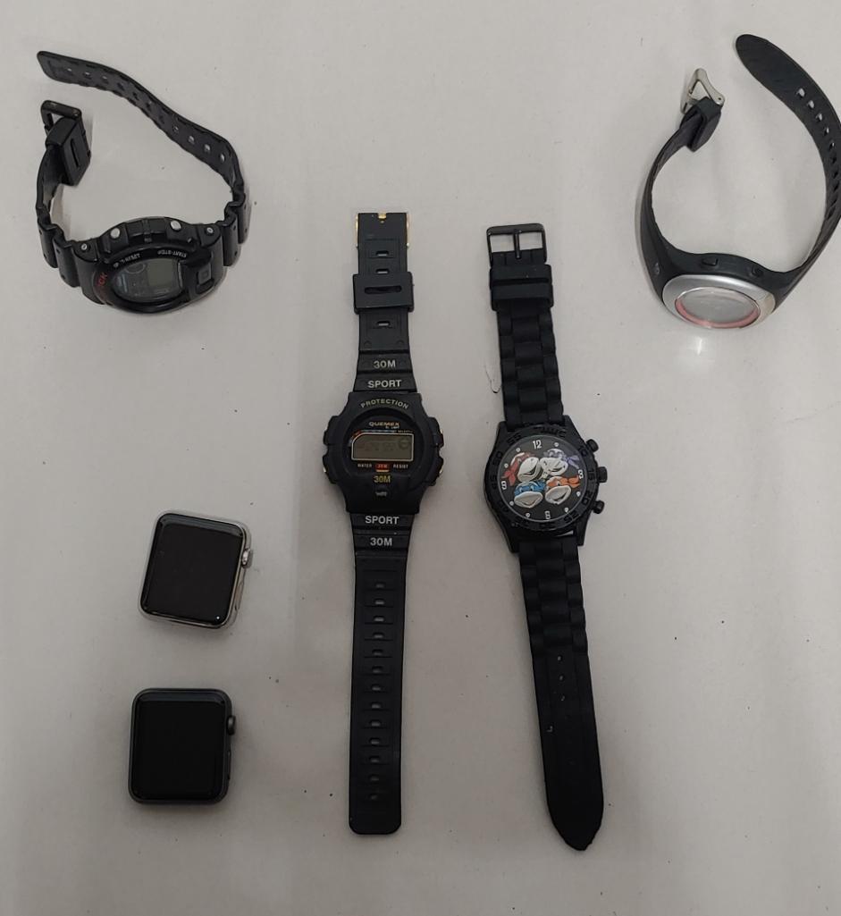 6 Men's Sports watches untested