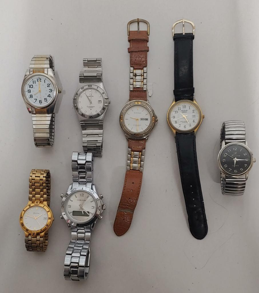 7 Men's fashion watches untested