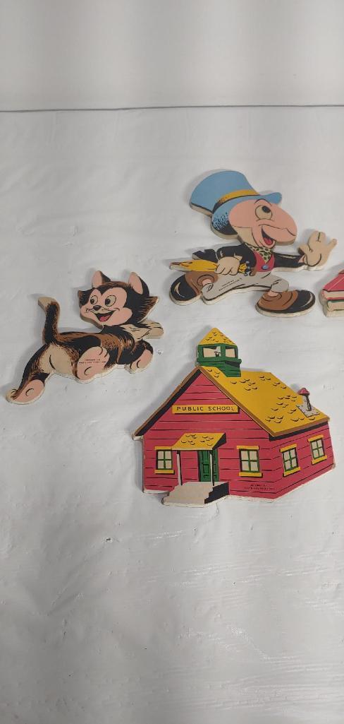 Vintage Walt Disney Pinocchio 1950s Wall Art