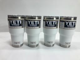 4 Items: YETI Rambler 30oz Tumbler, White