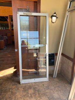 Aluminum and Glass Exterior Door and Frame, Commercial Door