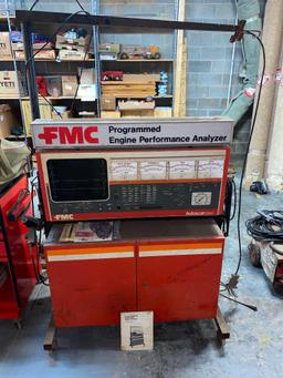 FMC Model 2800 Engine Analyzer w/ Manual, Mobile Base