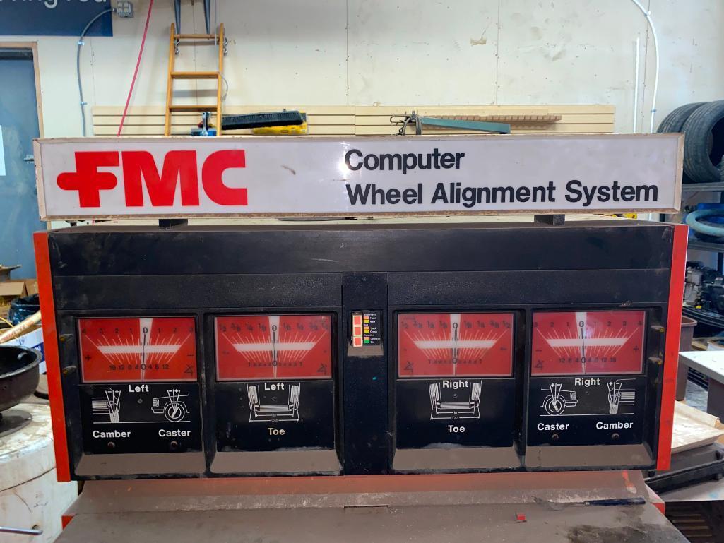 FMC Model 4000 Computer Wheel Aligner w/ Manuals