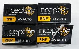 Inceptor RNP Extreme Precision .45 Auto 130 GR 80 Rounds