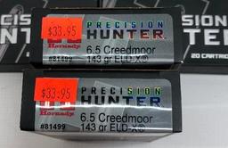 Hornady Precision Hunter 6.5 Creedmoor 143gr ELD-X - 5 Boxes, 100 Total Rounds