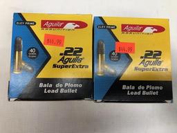 Aguila SuperExtra .22 40gr Lead - 2 Boxes, 1000 Total Rounds