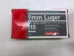 Aguila 9mm Luger 115gr FMJ - 5 Boxes, 250 Total Rounds