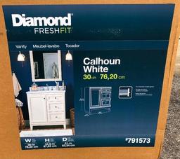 Diamond Freshfit 30in Vanity-Calhoun White