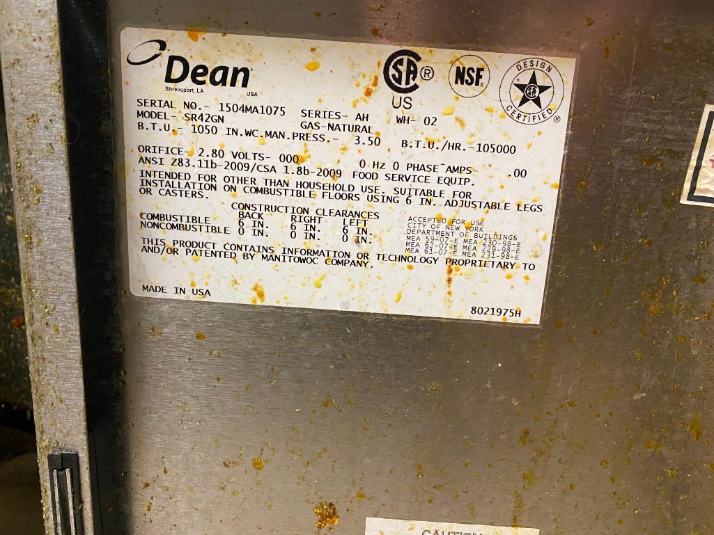 Dean Floor Fryer, Model SR42GN Natural Gas SN: 1505MA1075