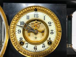 Ansonia Clock Co. NY Cast Metal Mantle Clock