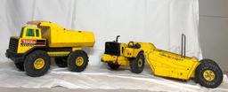 Tonka Mighty Diesel Dump Truck Metal Toy, Tonka Metal Scraper