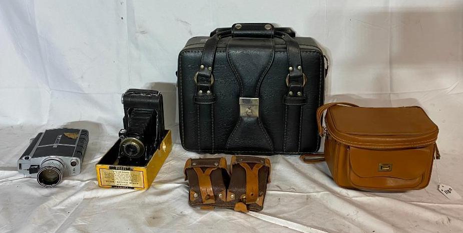 Vintage Camera Equipment, Bags, Cameras, Misc. See Images