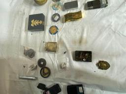 Vintage Cigarette Lighters, Several Zippo's, Poker Chips, Misc.