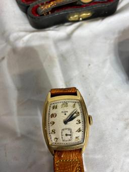 Hamilton Men's Quartz Wristwatch, Early Ladies Elgin Wristwatch, Vintage Cigarette Lighters